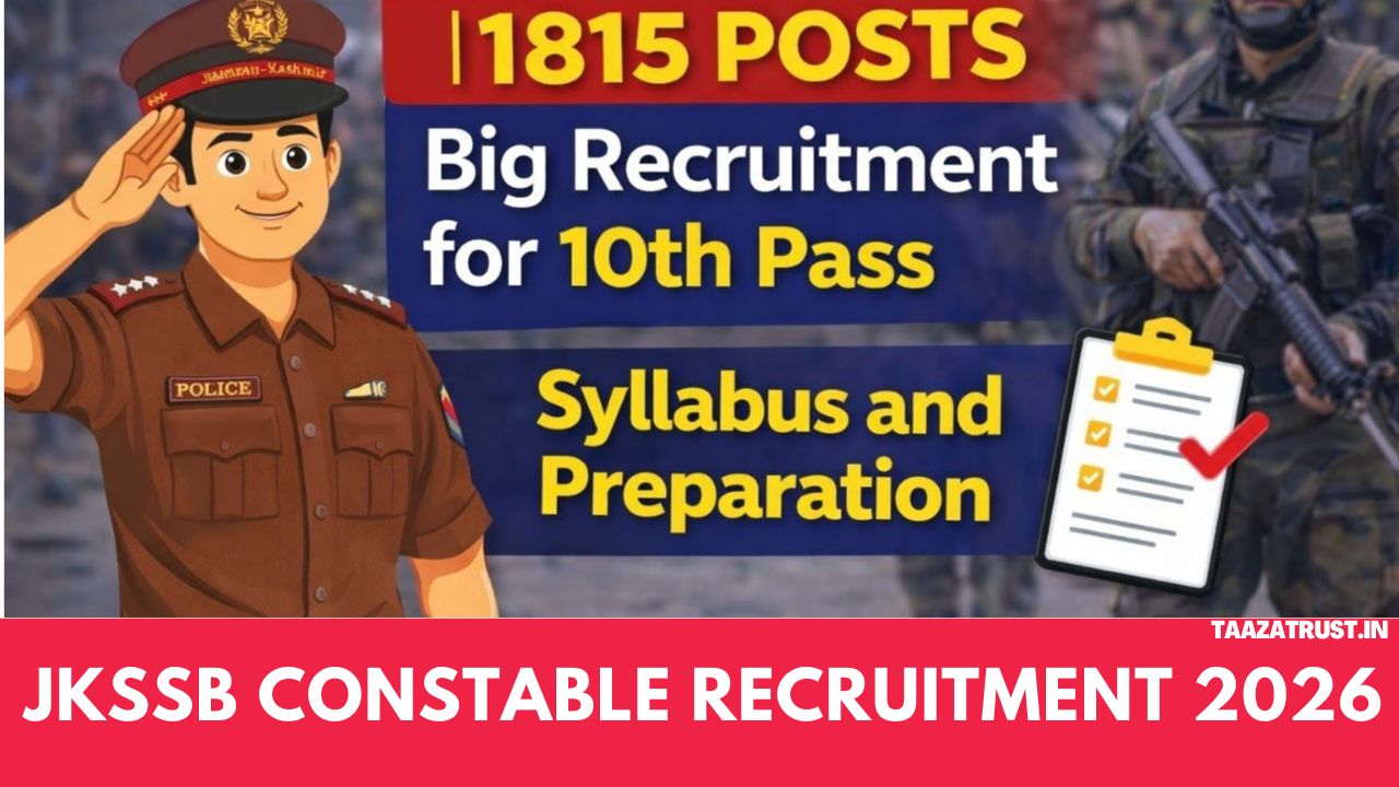 JKSSB Constable Recruitment 2026